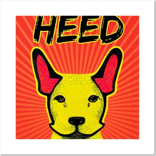 HEED Dog Pop Art Posters and Art